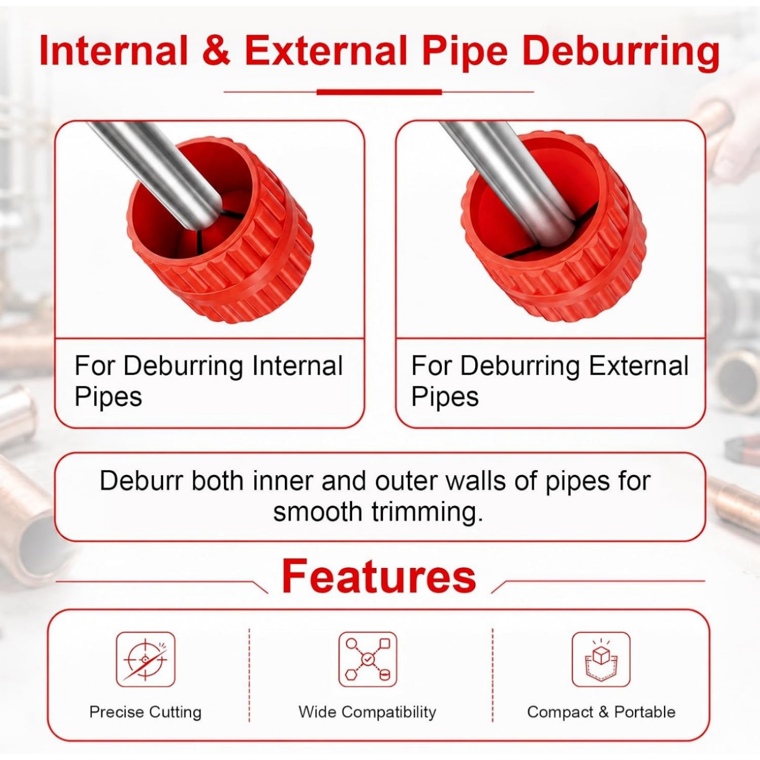 Heavy Duty 4PCS Pipe Tubing Cu - Pipe Cutter Ratchet review and price