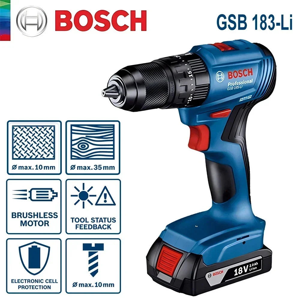 Bosch GSB183-LI 18V Cordless I - Bosch Drill Gsb 18V review and price