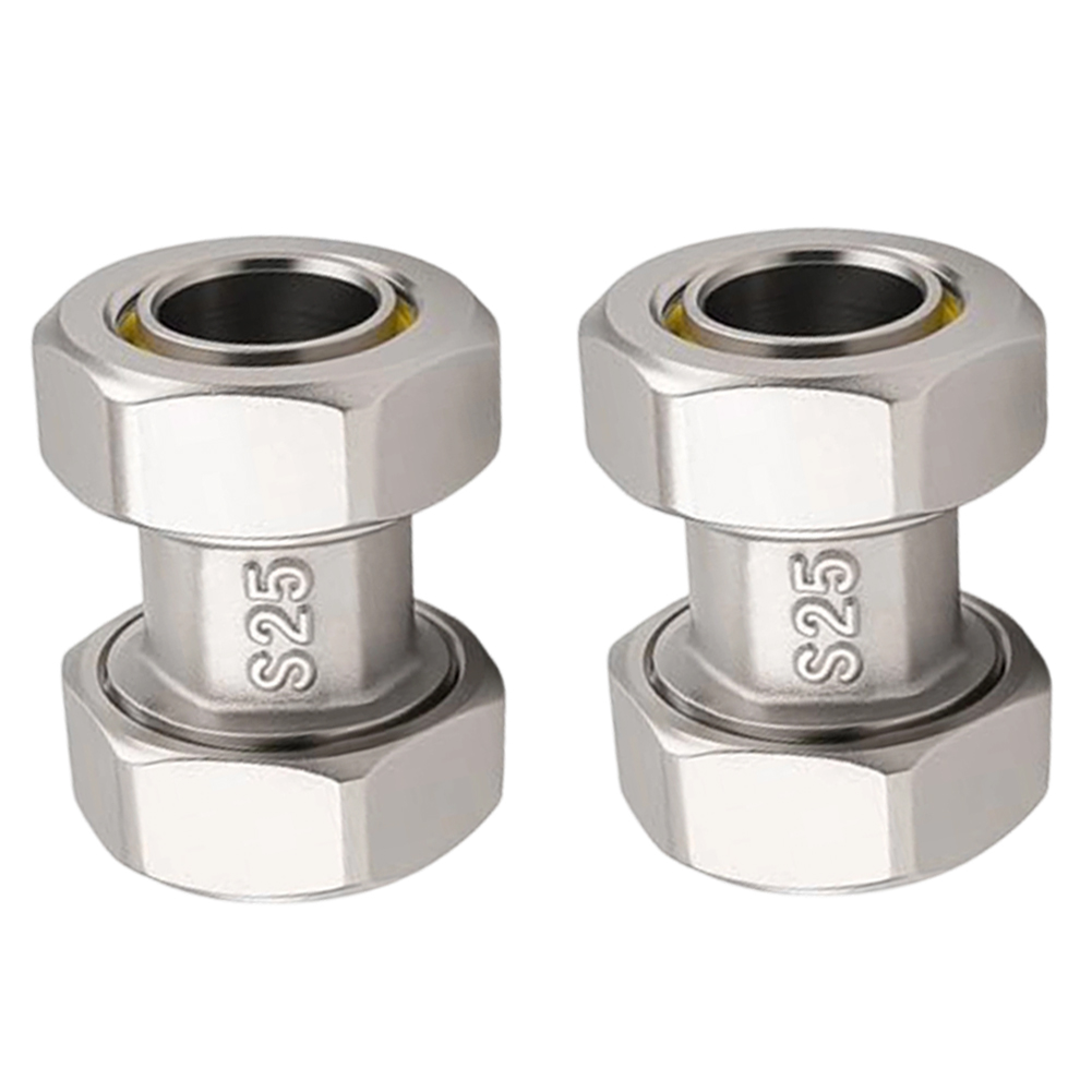 2Pcs 3/4 Inch Nickel Plated Br - Compression Fitting Brass review and price