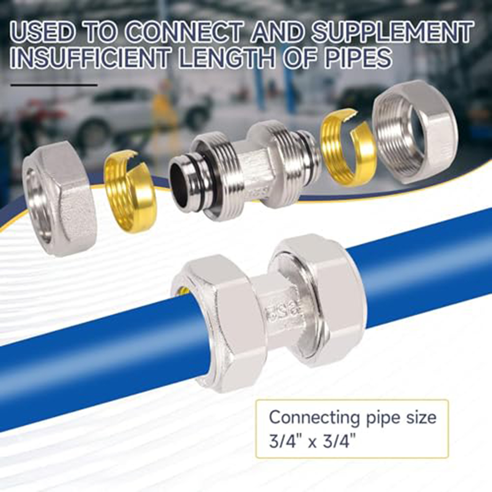 2Pcs 3/4 Inch Nickel Plated Br - Compression Fitting Brass review and price