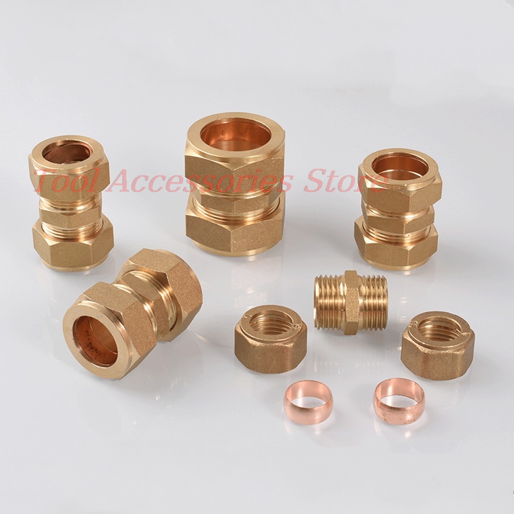 1pcs 6/8/10/12/15/16-28mm Tube - Compression Fitting Brass review and price