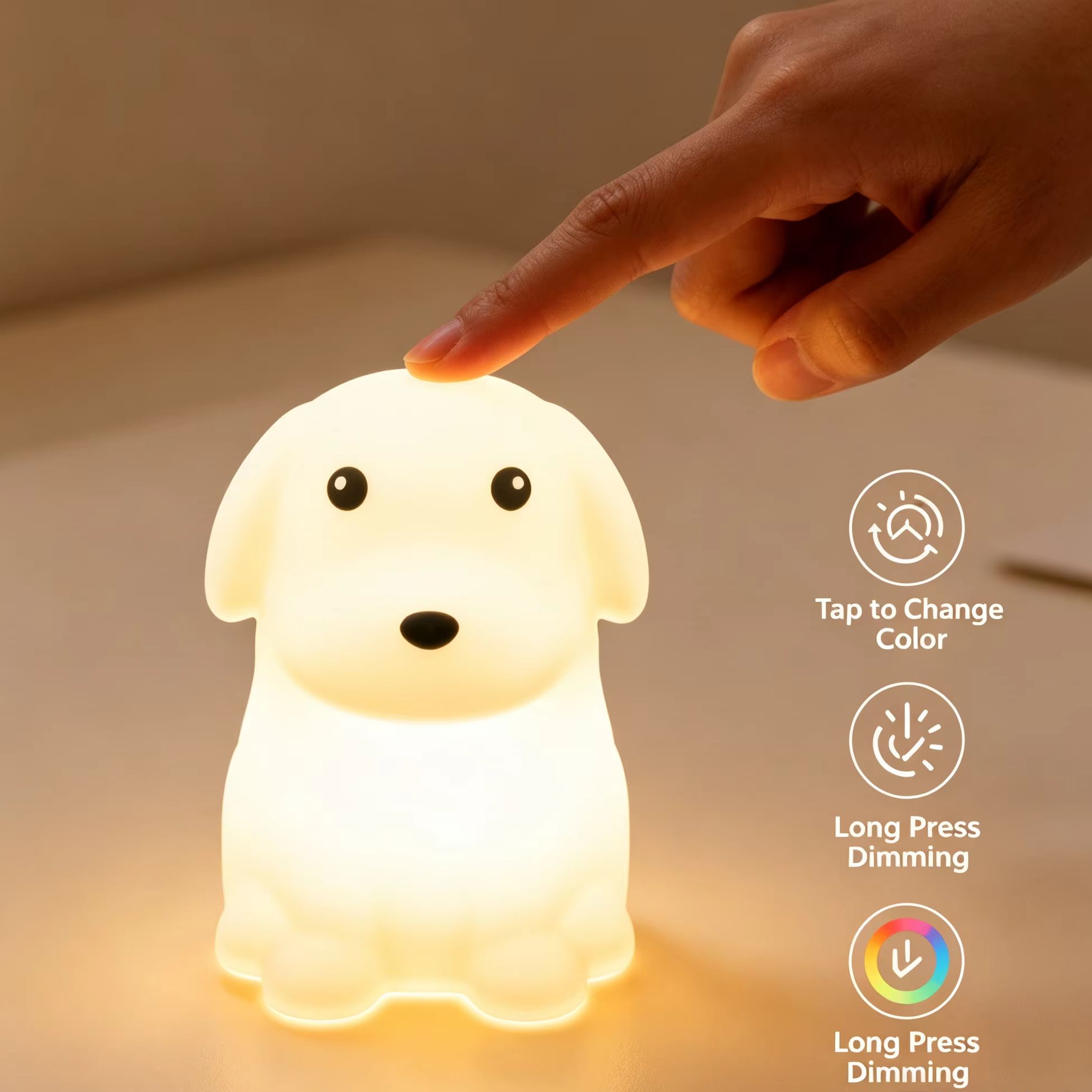 Cute Puppy Silicone Night Ligh - Silicone Tap Washer review and price